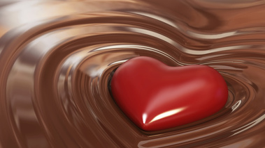 Saint valentin coeur chocolat