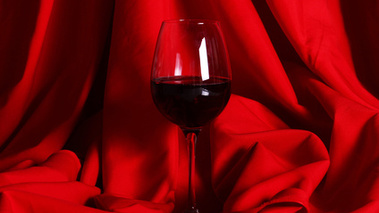 Saint Valentin vin rouge